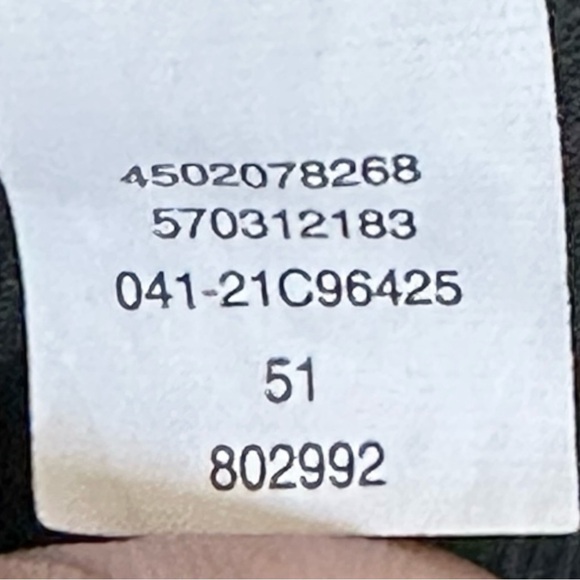 Chico’s 2 (12/12.5) Slim Ankle Pants Geometric Print Faux Leather Trim Brown - Picture 9 of 9